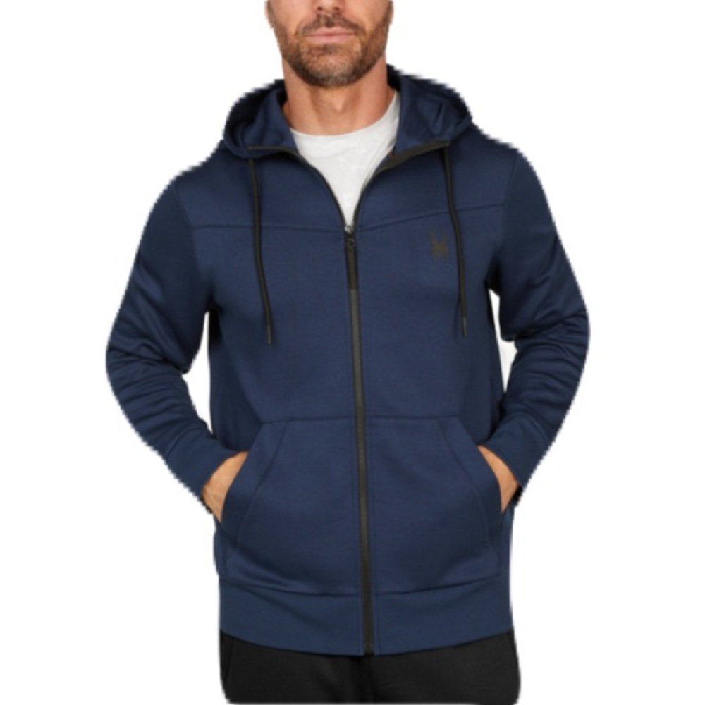 SPYDER Active Men's Zip Up Hoodie Navy XXL